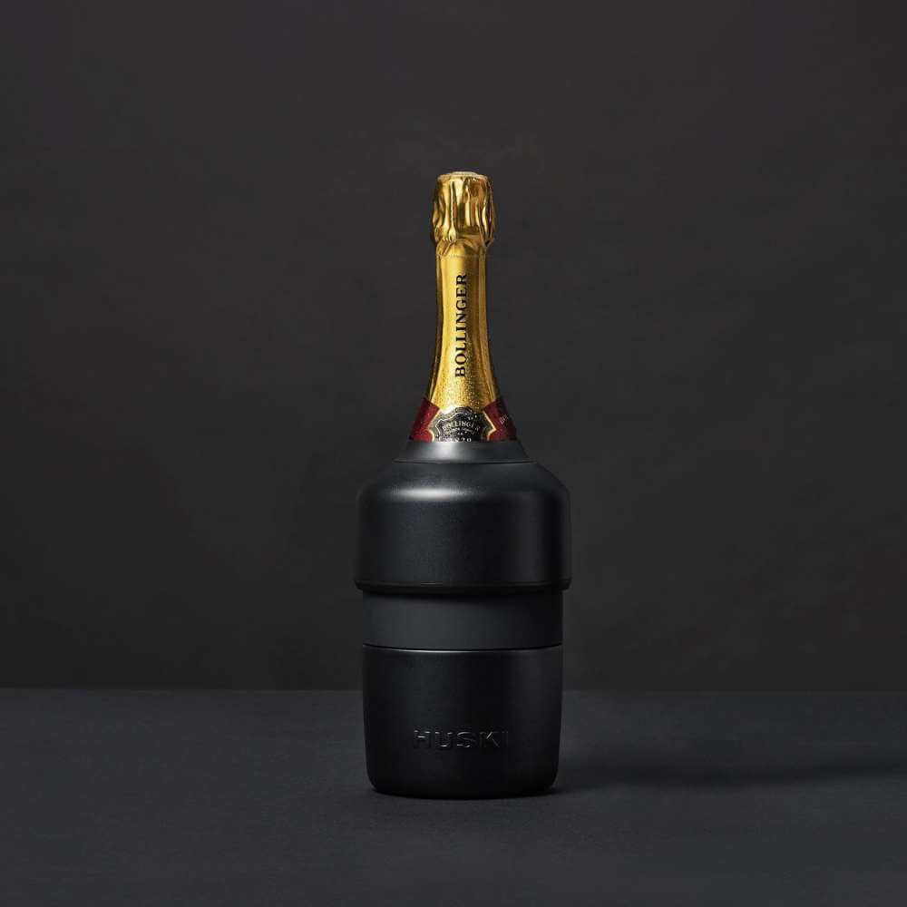 Huski Champagne Cooler - Black - Funky Gifts NZ