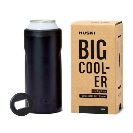 Huski Big Can Cooler - Black - Funky Gifts NZ