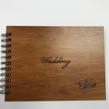 Wooden Album - Wedding (No Photo) - Funky Gifts NZ