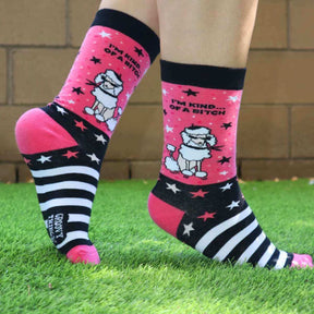 I'm Kind... Of A Bitch Women's Socks - Funky Gifts NZ