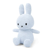 Miffy Eco Corduroy Ice Blue 23cm - Funky Gifts NZ