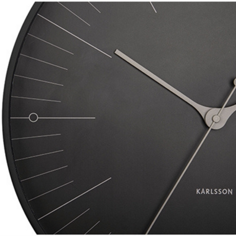 Karlsson Wall Clock Index - Black - Funky Gifts NZ
