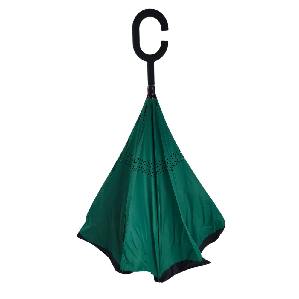 Inside Out Umbrella - Green - Funky Gifts NZ