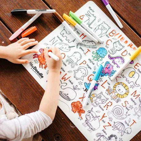 Hey Doodle - Into The Wild Large Playmat - Funky Gifts NZ