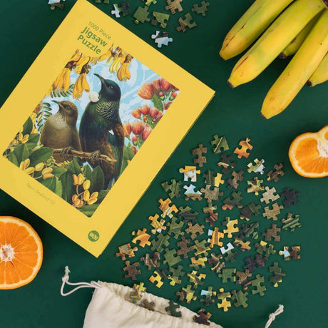 Botanical Tui Jigsaw Puzzle - Funky Gifts NZ