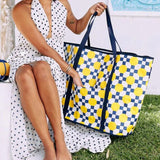 Jumbo Beach Bag - Retro Tile - Funky Gifts NZ