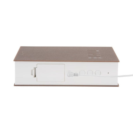 Karlsson Alarm LED Book Warm Grey - Funky Gifts NZ