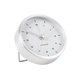 Karlsson Alarm Clock Tinge - Silver/White - Funky Gifts NZ