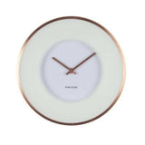 Karlsson Wall Clock Illusion - White & Copper - Funky Gifts NZ