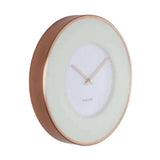 Karlsson Wall Clock Illusion - White & Copper - Funky Gifts NZ