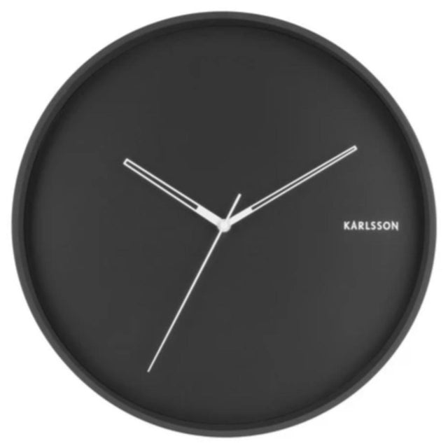 Karlsson Wall Clock Hue - Metal Black - Funky Gifts NZ