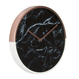 Karlsson Wall Clock Marble Delight - Copper & Black - Funky Gifts NZ