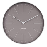 Karlsson Wall Clock Normann Station Large - Grey - Funky Gifts NZ