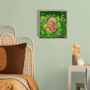 Kawakawa Kiwi - Box Canvas Framed Print - Funky Gifts NZ