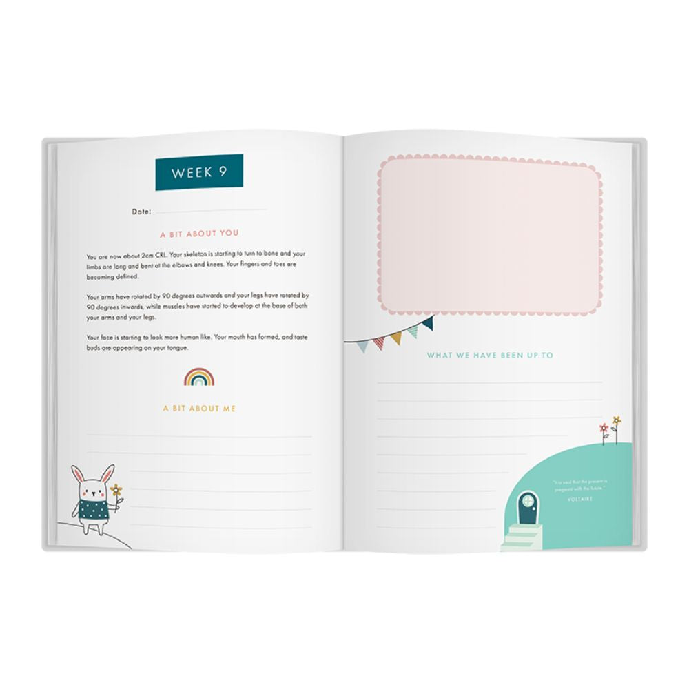 Keepsake Journal - Bump To Birthday - Funky Gifts NZ