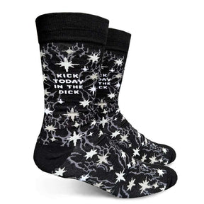 Kick Today In The Dick Men's Socks - Funky Gifts NZ