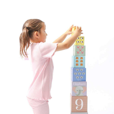 Kids Cardboard Stacking Blocks - Funky Gifts NZ