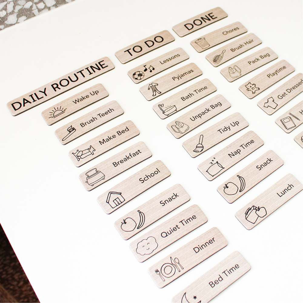 Kids Daily Routine Magnet Set – Funky Gifts NZ