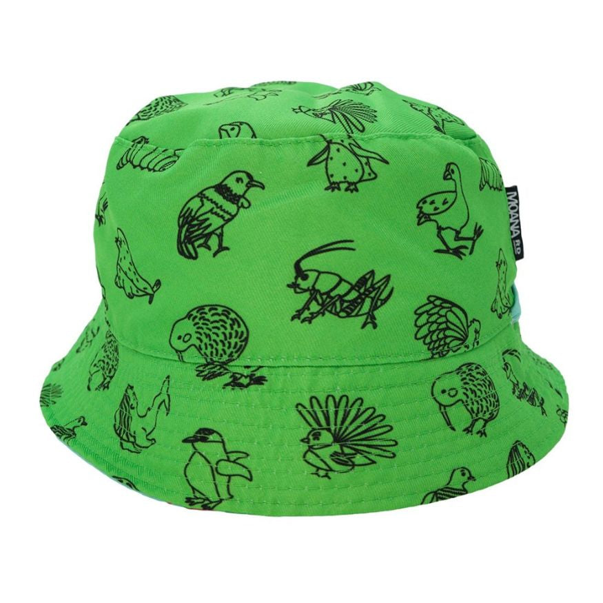 Moana Rd Kids Bucket Hat - OG Birds - Funky Gifts NZ