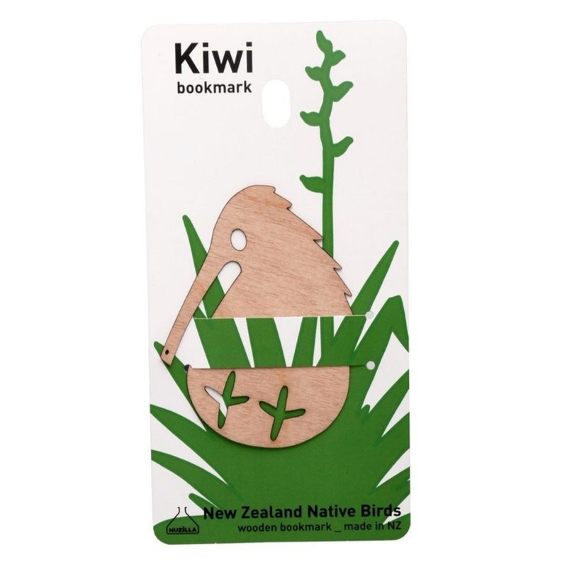 Wooden Flexi-ply Kiwiana Bookmark - Kiwi - Funky Gifts NZ