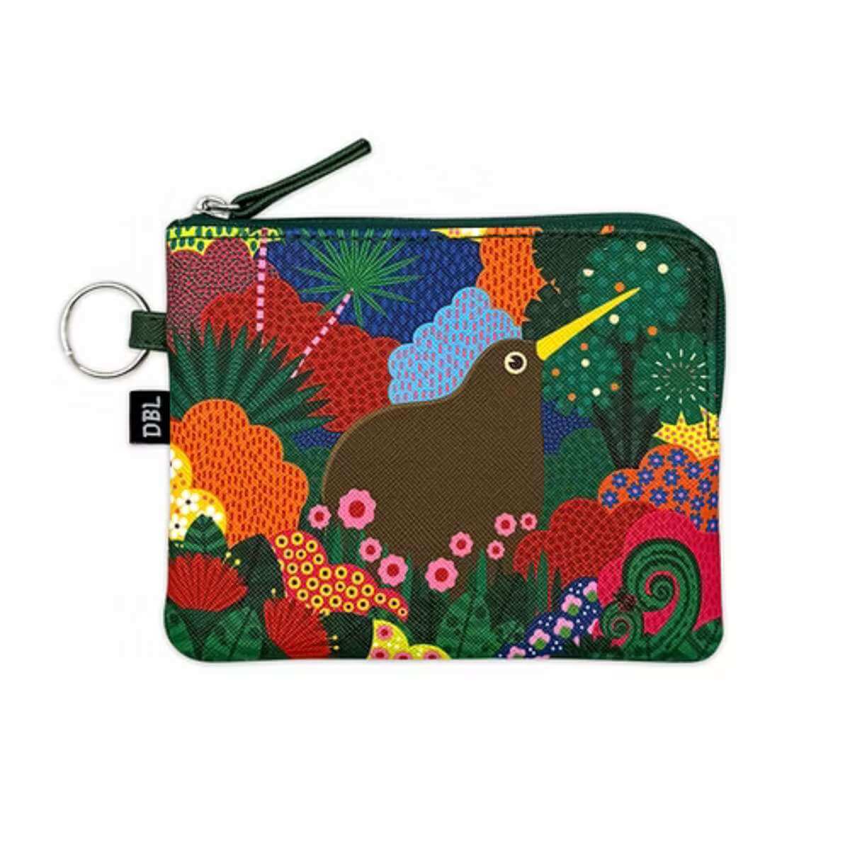 DBL Coin Purse - Kiwi Woodland - Funky Gifts NZ