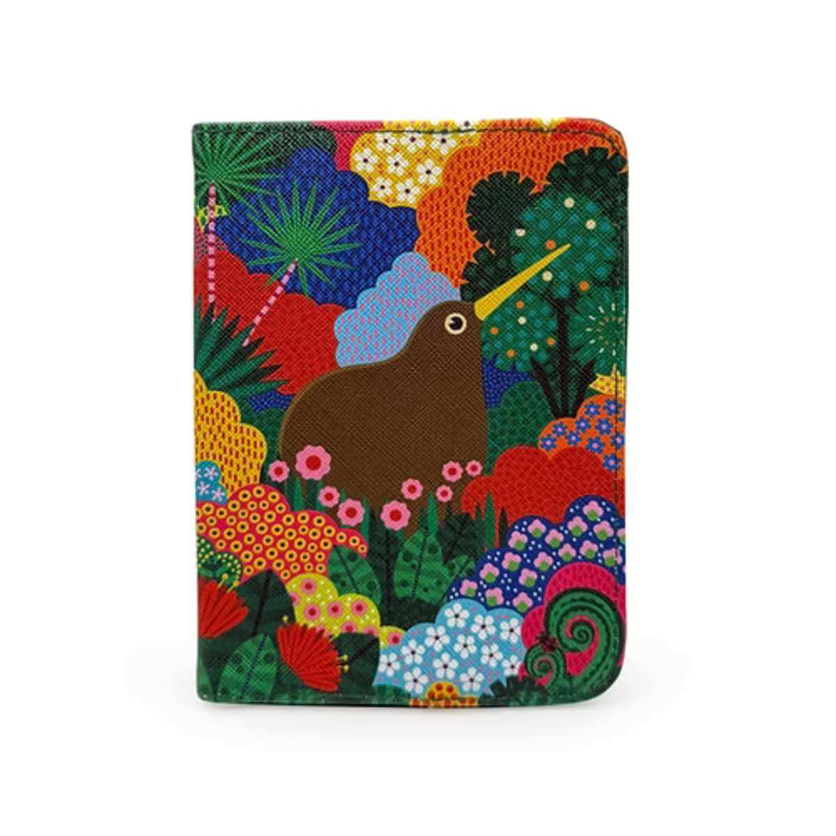DBL Passport Holder - Kiwi Woodland - Funky Gifts NZ