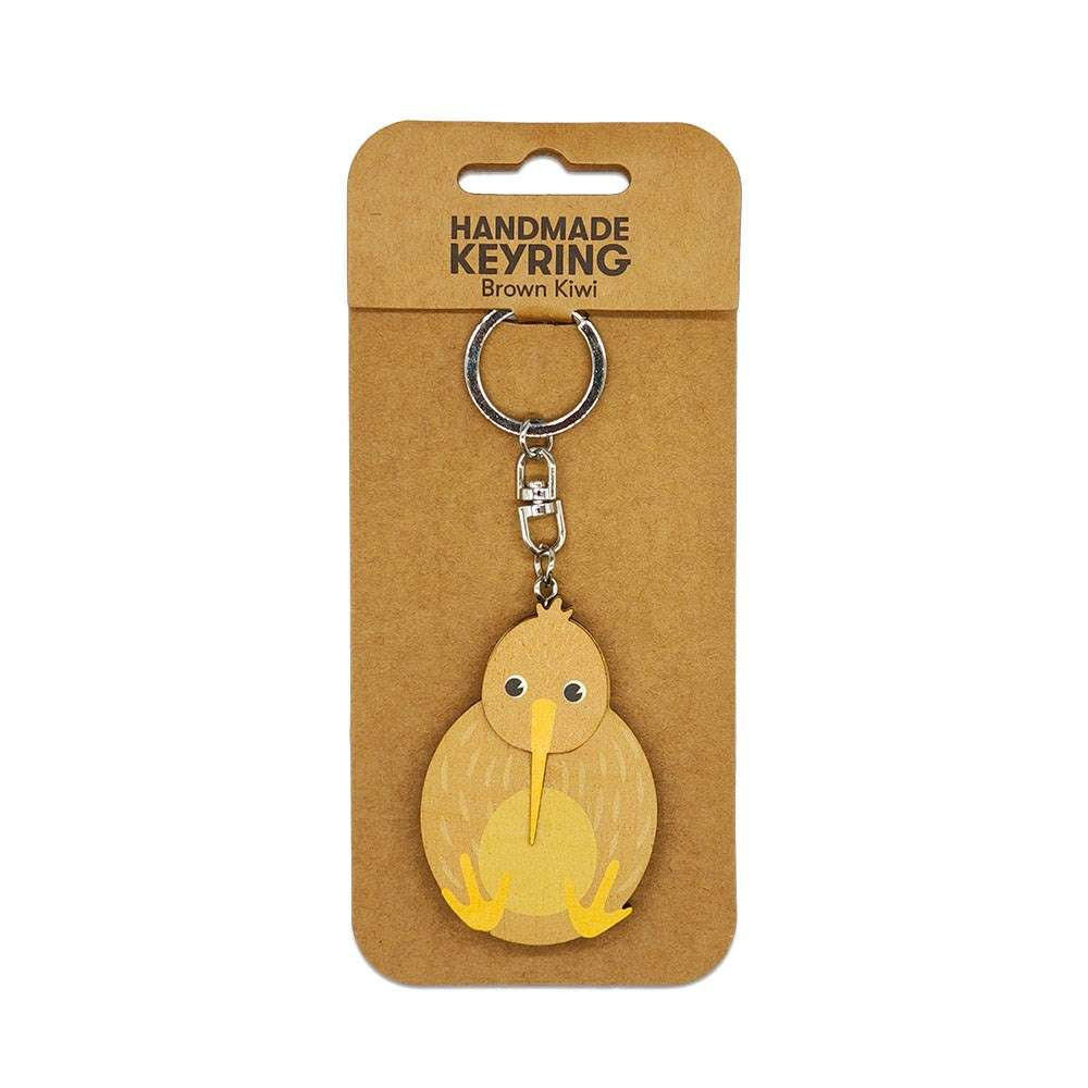 Kiwiana Wooden Keyring - Funky Gifts NZ