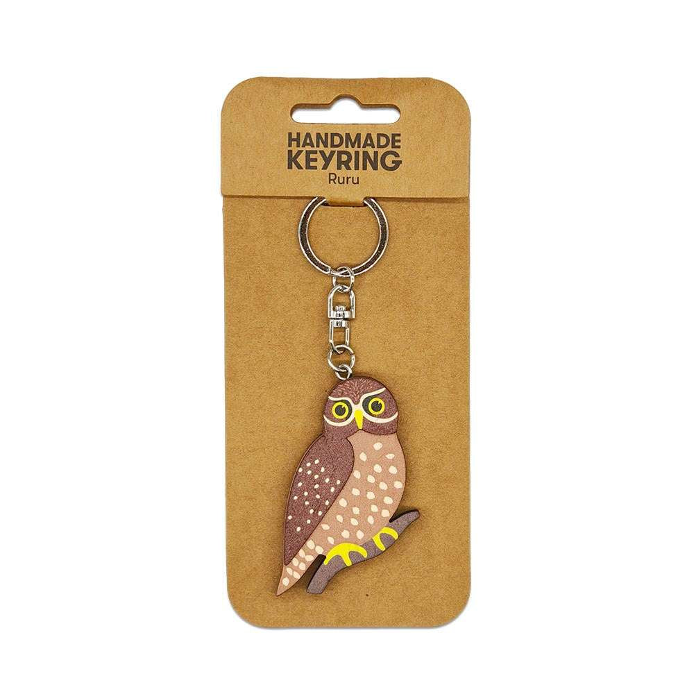 Kiwiana Wooden Keyring - Funky Gifts NZ