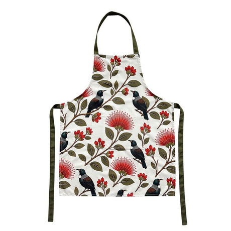 Kiwiana Apron Pohutukawa Serenade - Funky Gifts NZ