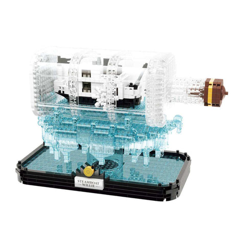 Koco Bricks - Drift Bottle Collection - Black and White Ship - Funky Gifts NZ