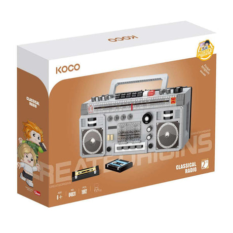 Koco Bricks - Radio Cassette - Funky Gifts NZ