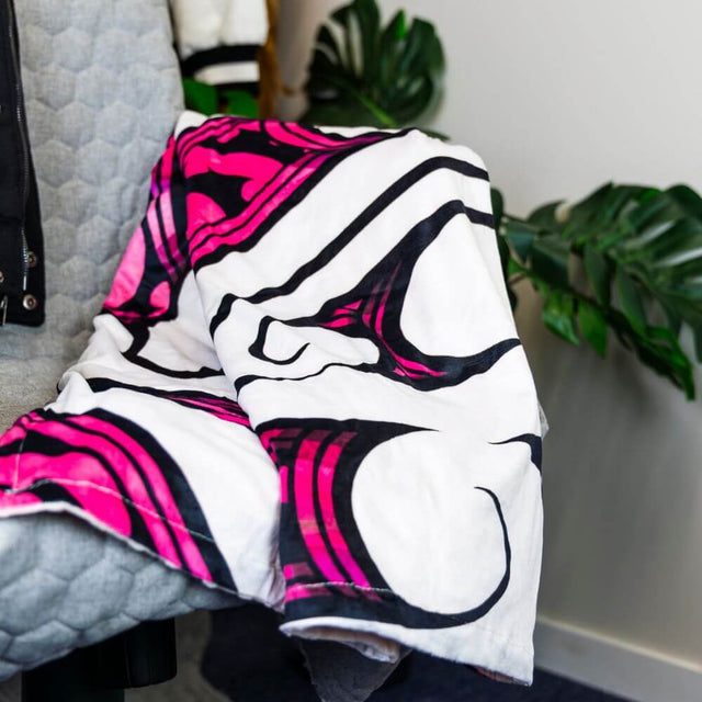 Koru Children's Blanket - Pink - Funky Gifts NZ