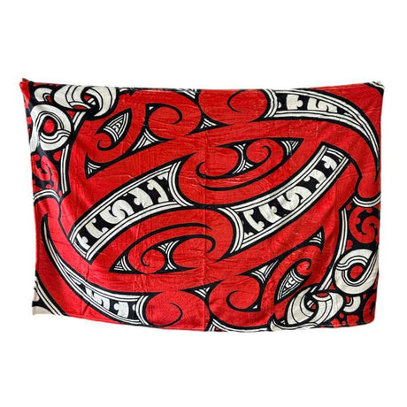 Koru Children's Blanket - Red - Funky Gifts NZ
