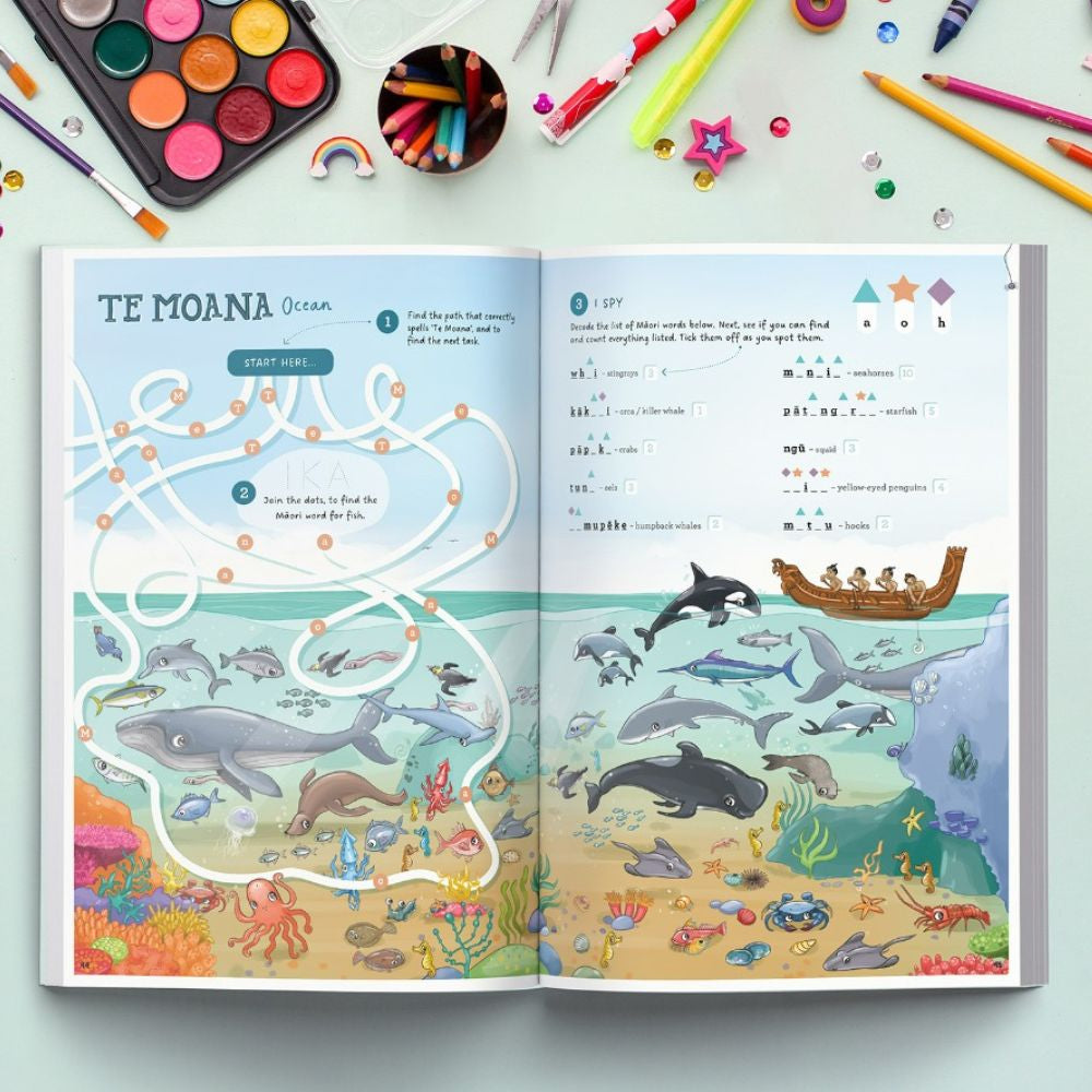 Kuwi & Friends He Puka Ngohe - Activity Book - Funky Gifts NZ