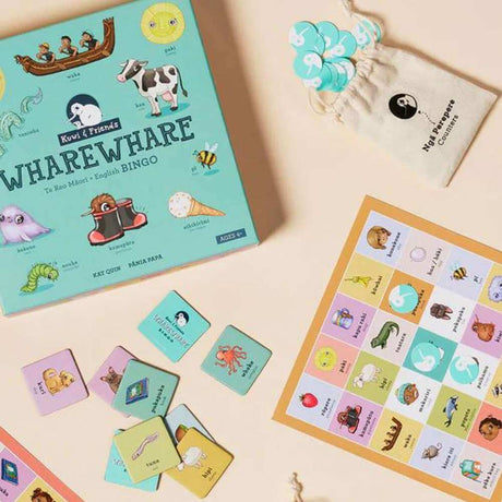 Wharewhare - Māori / English Bilingual Bingo - Funky Gifts NZ