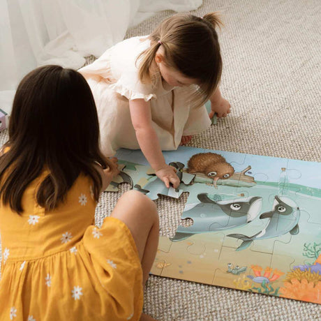 Maui Dolphin Mischief Floor Puzzle - Funky Gifts NZ