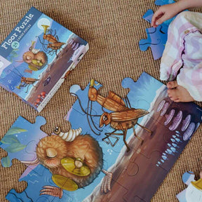 Kuwi's Huhu Harmony Floor Puzzle - Funky Gifts NZ