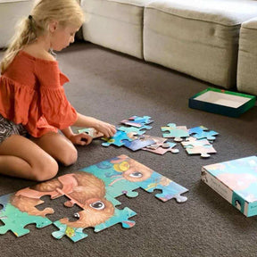 Kuwi's Rowdy Crowd Floor Puzzle - Funky Gifts NZ