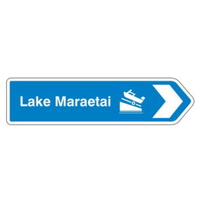 NZ Road Sign Magnet - Lake Maraetai (Boat) - Funky Gifts NZ