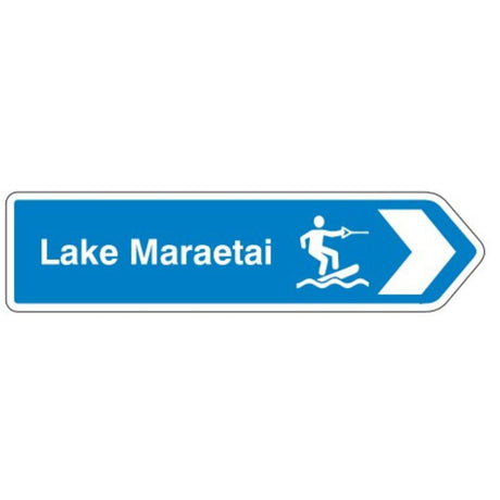 NZ Road Sign Magnet - Lake Maraetai (Wake Boarder) - Funky Gifts NZ