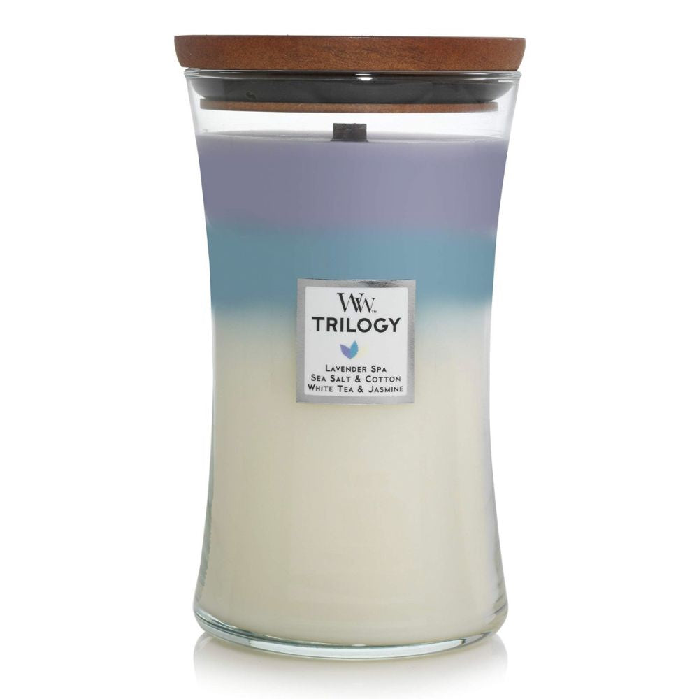 Large WoodWick Scented Soy Candle - Calming Retreat Trilogy - Funky Gifts NZ