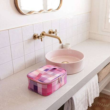 Wild Emery Large Pink Toiletry Bag - Funky Gifts NZ