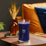 Large WoodWick Scented Soy Candle - Hinoki Dahlia - Funky Gifts NZ