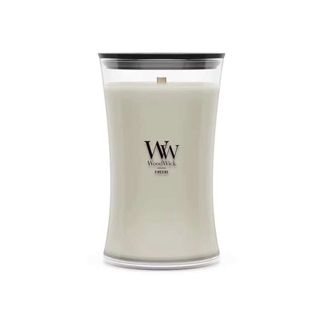 Large WoodWick Scented Soy Candle - Fireside - Funky Gifts NZ