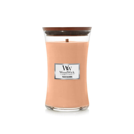 Large WoodWick Scented Soy Candle - Yuzu Blooms - Funky Gifts NZ