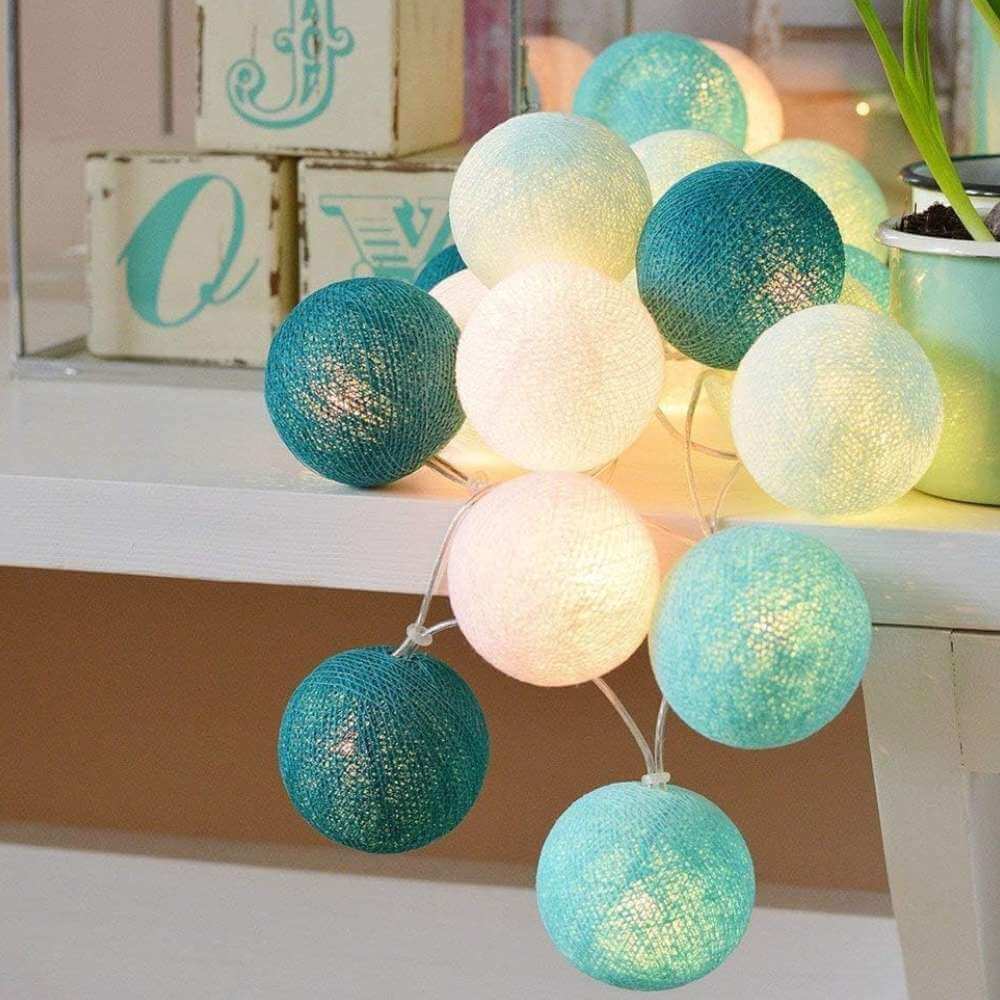 LED String Lights - Aqua - Funky Gifts NZ