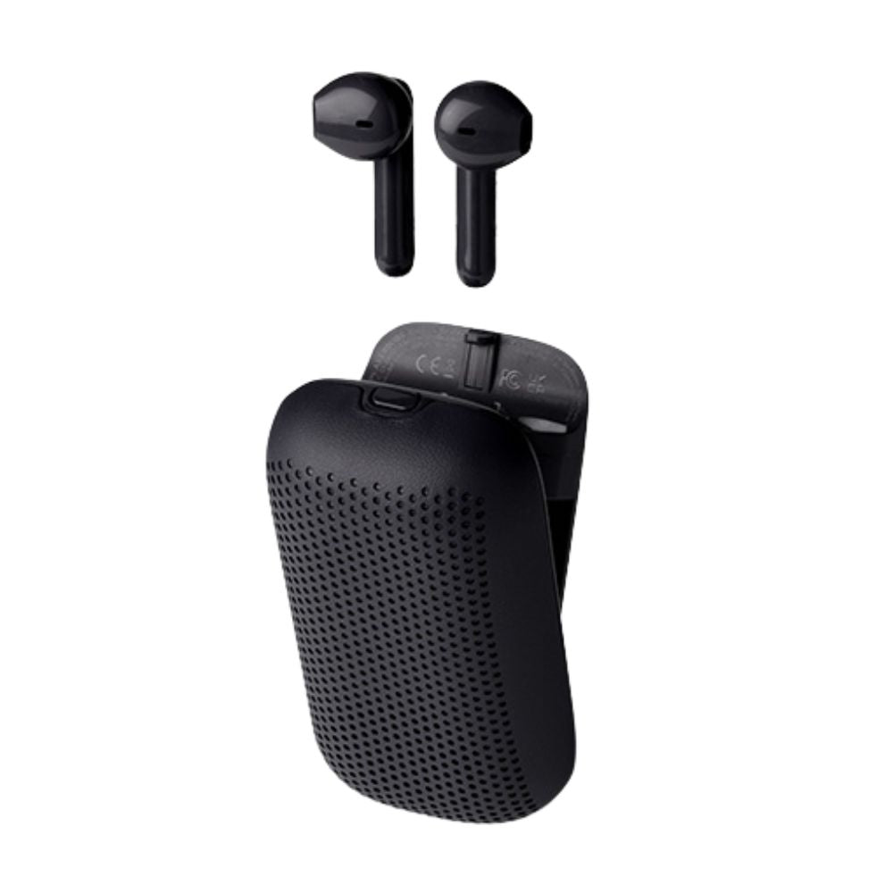 Lexon Softpower Speakerbuds Black - Funky Gifts NZ