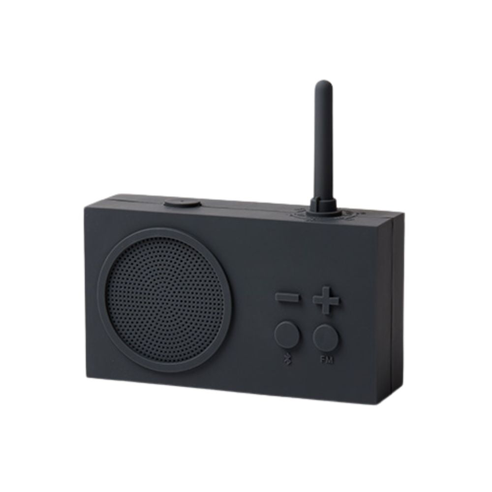 Lexon Tykho 3 Bluetooth Radio - Dark Grey - Funky Gifts NZ