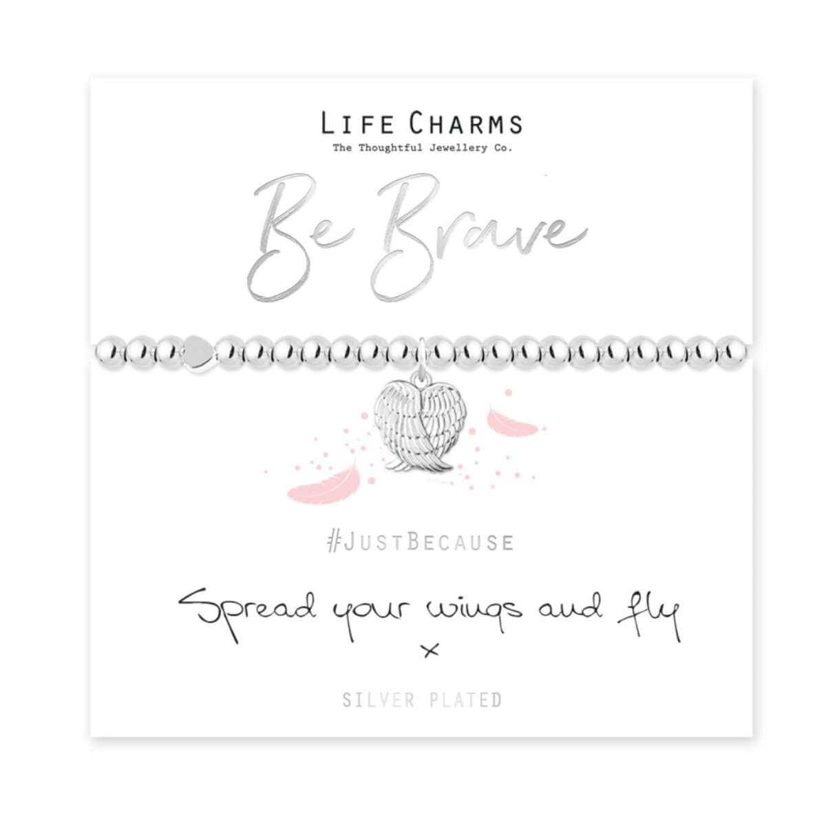 Life Charms Bracelet - Be Brave - Funky Gifts NZ