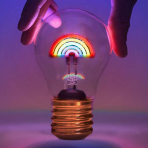 Lightbulb Lamp Rainbow - Funky Gifts NZ